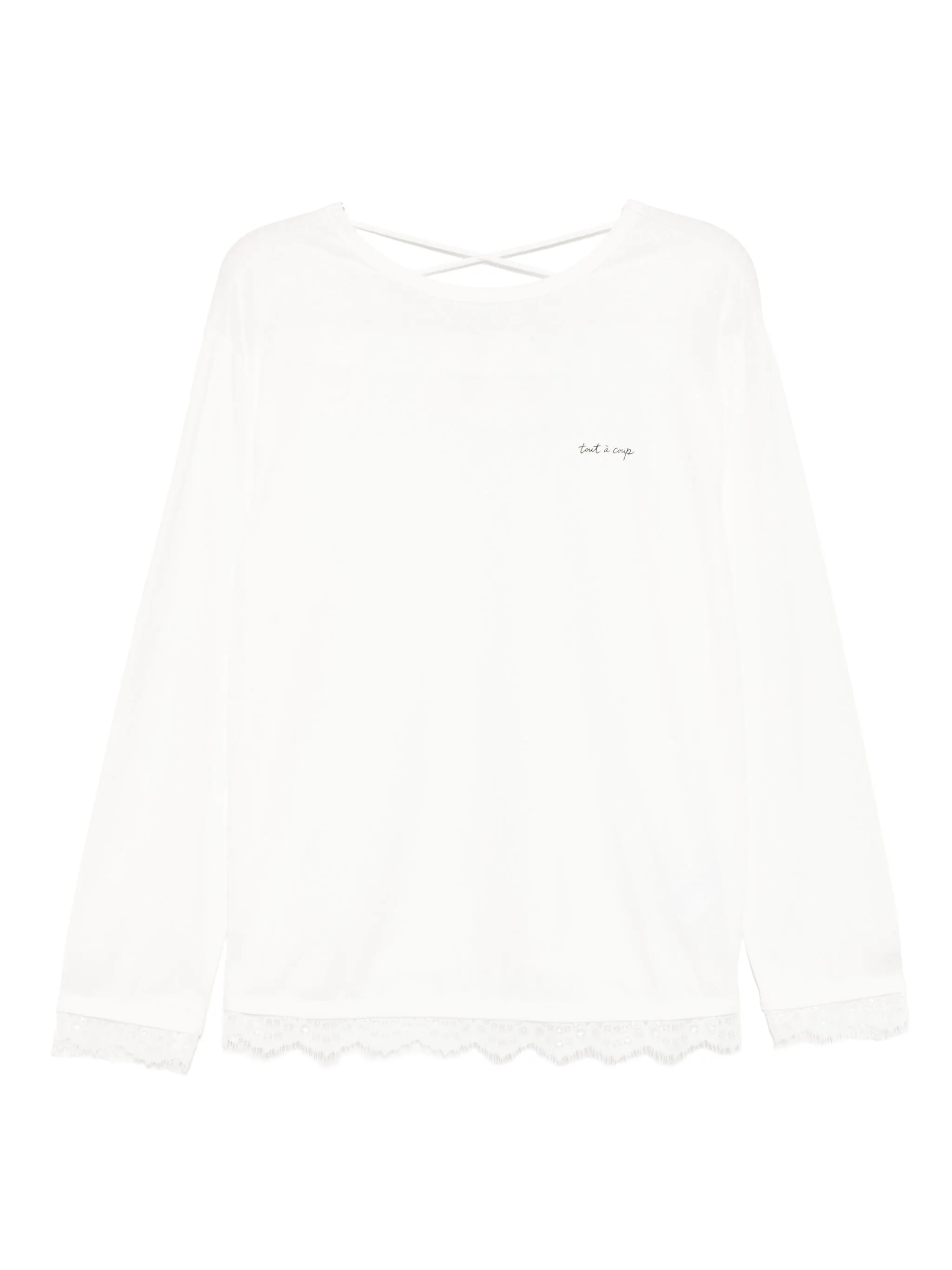Блузка с логотипом Tout A Coup, белый
Блузка с логотипом Tout A Coup, белый