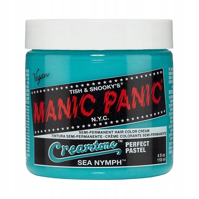 Тонер-краска для волос Manic Panic Creamtone Sea Nymph Pastel 
Тонер-краска для волос Manic Panic Creamtone Sea Nymph Pastel