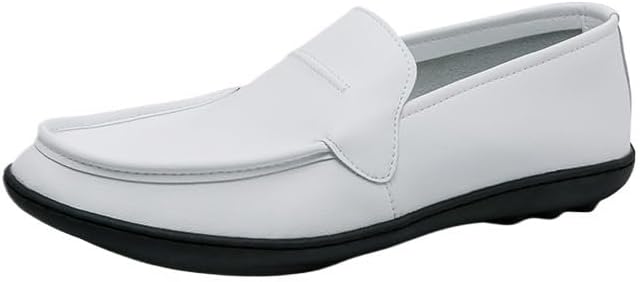 Мужские классические кожаные лоферы, мокасины без шнурков, противоскользящие и износостойкие, для повседневной носки, вечеринок, вождения, деловых встреч Zestrelax, белый
Мужские классические кожаные лоферы, мокасины без шнурков, противоскользящие и износостойкие, для повседневной носки, вечеринок, вождения, деловых встреч Zestrelax, белый