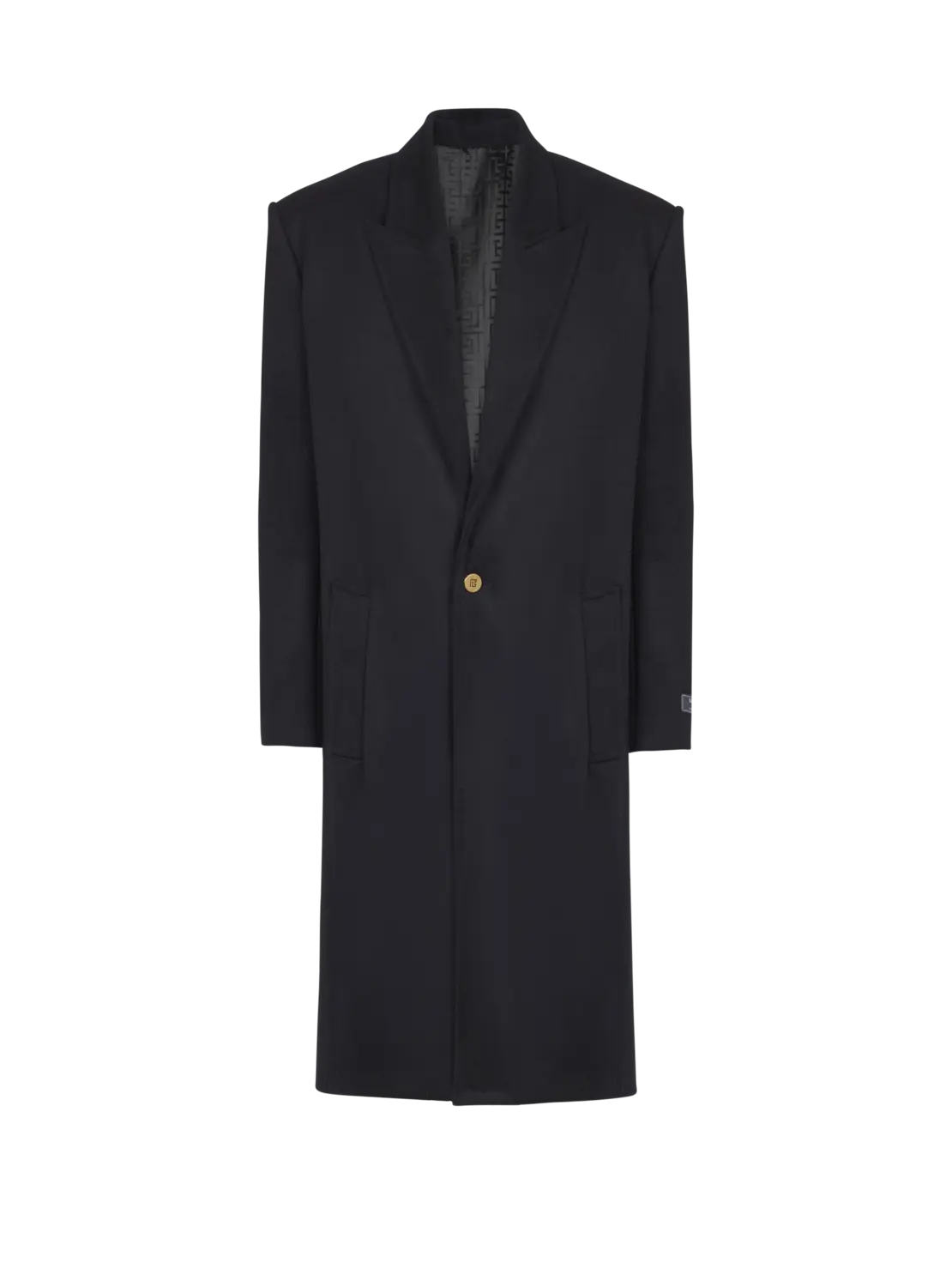 Объемное пальто из шерсти и кашемира Balmain, черный
Объемное пальто из шерсти и кашемира Balmain, черный