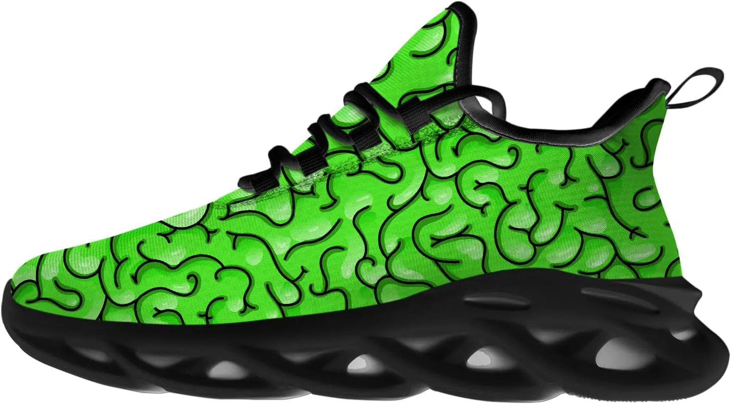 Кроссовки Ciadoon на Хэллоуин для женщин и мужчин, для бега по дороге, ходьбы и тенниса, дышащие, легкие, подарок для мужчин и женщин, зеленый
Кроссовки Ciadoon на Хэллоуин для женщин и мужчин, для бега по дороге, ходьбы и тенниса, дышащие, легкие, подарок для мужчин и женщин, зеленый