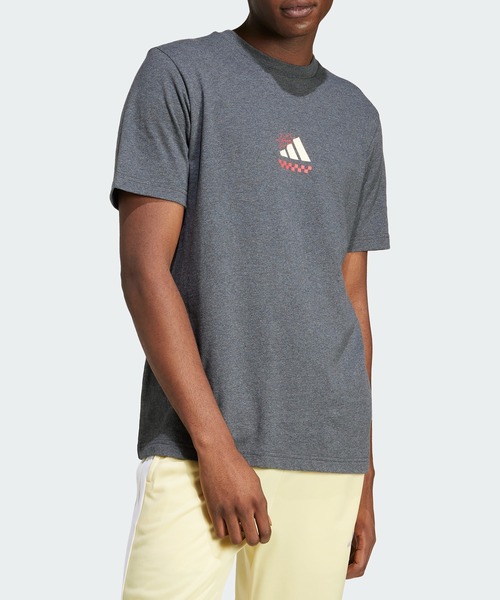 Футболка с коротким рукавом, графический принт Adidas, серый
Футболка с коротким рукавом, графический принт Adidas, серый