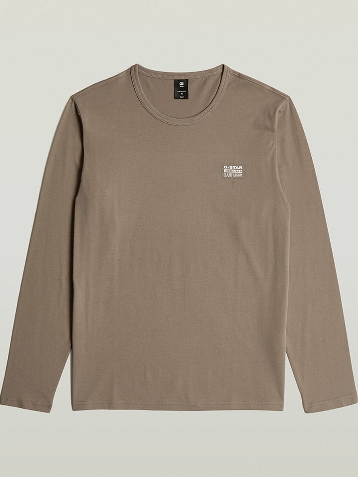 Лонгслив G-Star, серо-коричневый
Лонгслив G-Star, серо-коричневый