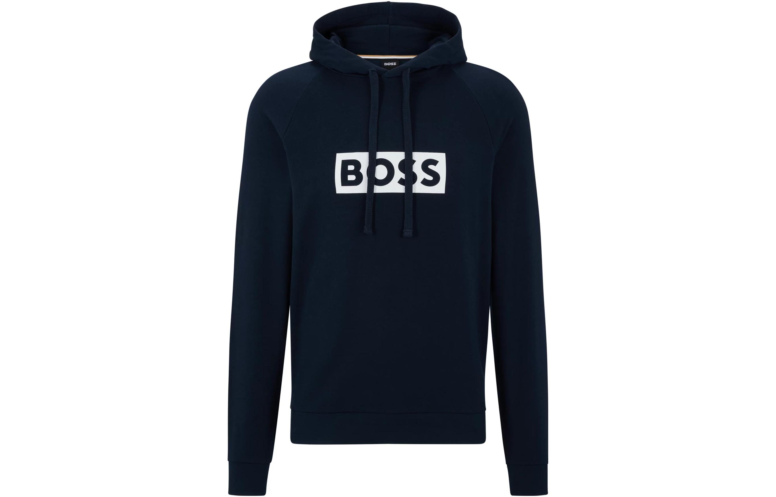 Худи с принтом логотипа на шнурке HUGO BOSS, синий
Худи с принтом логотипа на шнурке HUGO BOSS, синий