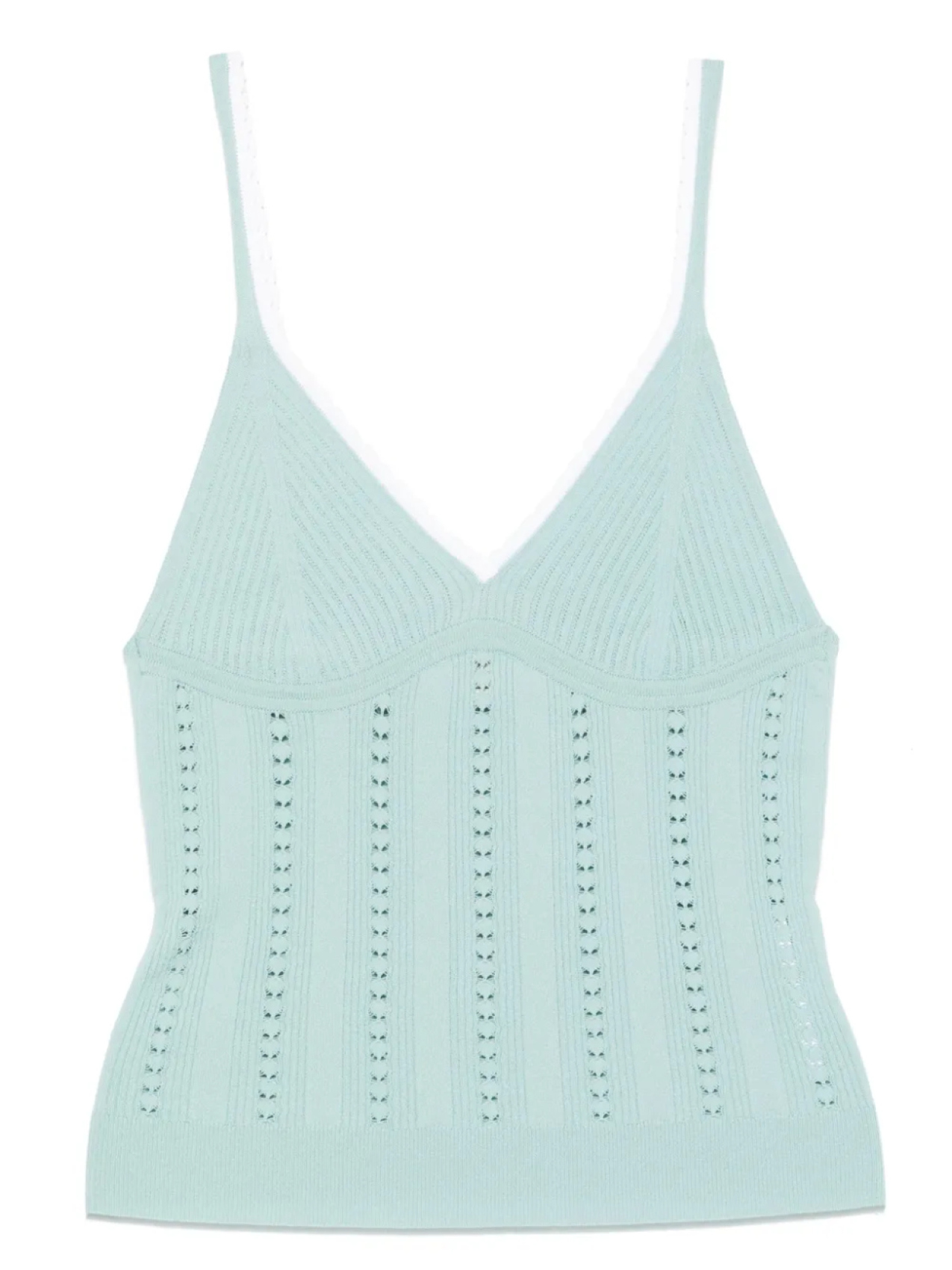 Трикотажный топ без рукавов Blumarine, синий
Трикотажный топ без рукавов Blumarine, синий