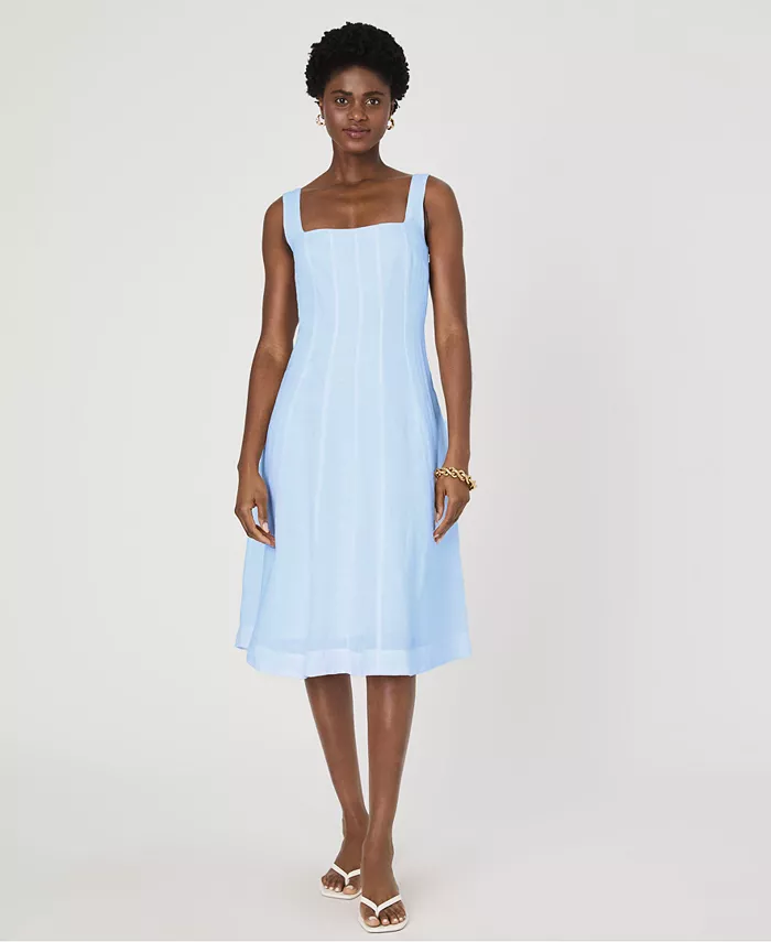 Женское платье Birdie с квадратным вырезом и силуэтом А-силуэта French Connection, синий
Женское платье Birdie с квадратным вырезом и силуэтом А-силуэта French Connection, синий