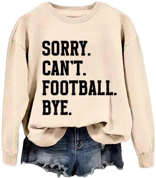 Толстовка Sorry Can't Football Bye Funny Shirts для женщин
Толстовка Sorry Can't Football Bye Funny Shirts для женщин