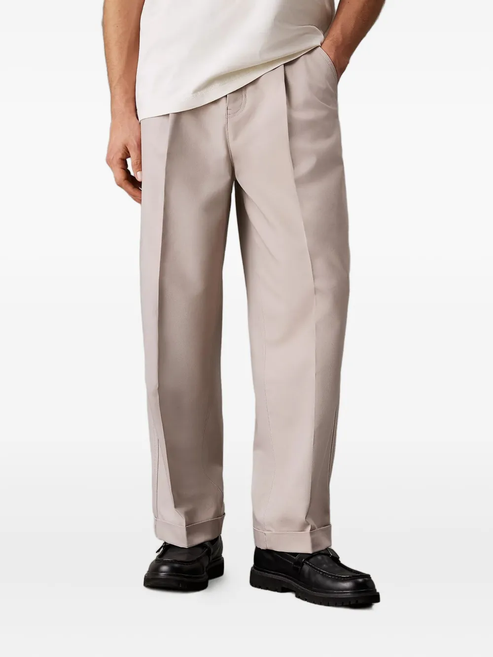 Брюки со складками спереди Calvin Klein, серый
Брюки со складками спереди Calvin Klein, серый