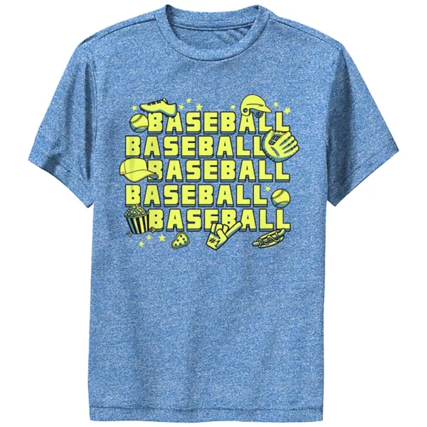 Футболка с графическим принтом бейсбольных элементов для мальчиков Licensed Character, синий
Футболка с графическим принтом бейсбольных элементов для мальчиков Licensed Character, синий