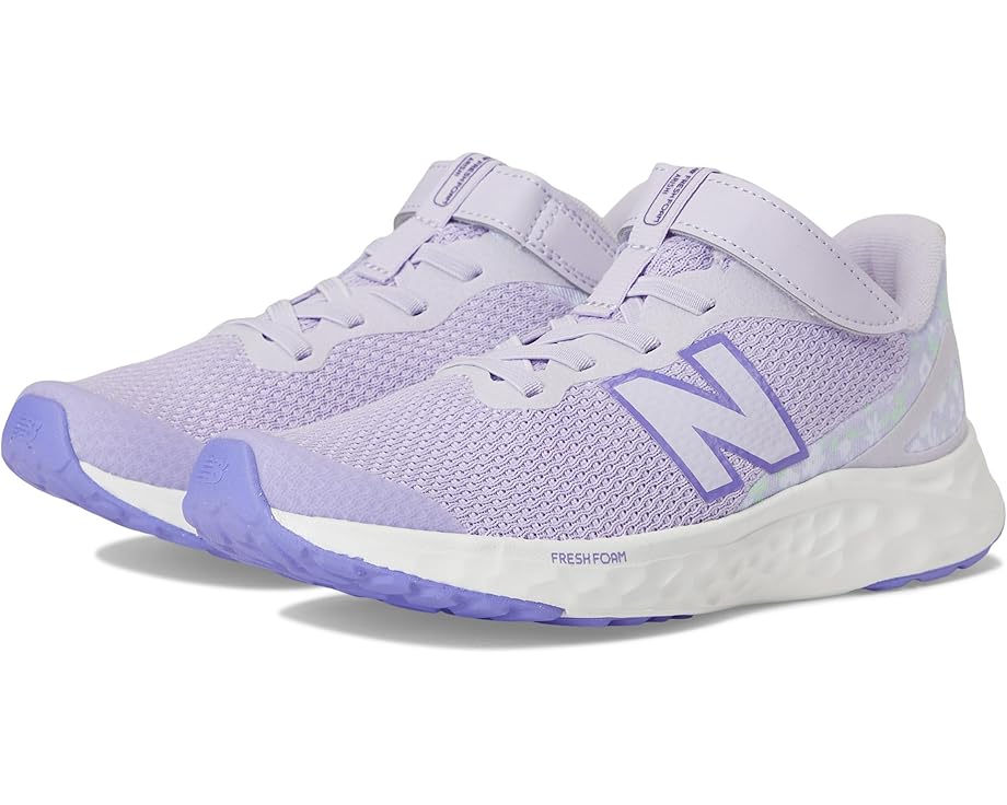 Кроссовки New Balance Kids Fresh Foam Arishi v4 Bungee Lace with Top Strap, цвет Bright Lavender/Violet Crush
Кроссовки New Balance Kids Fresh Foam Arishi v4 Bungee Lace with Top Strap, цвет Bright Lavender/Violet Crush