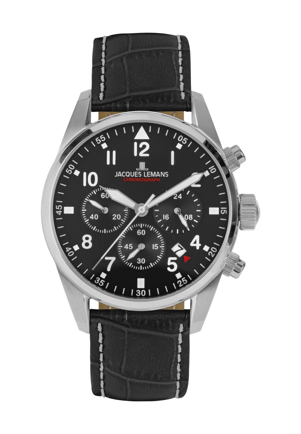 Мужской хронограф 42-2 JACQUES LEMANS, цвет Silber Schwarz
Мужской хронограф 42-2 JACQUES LEMANS, цвет Silber Schwarz