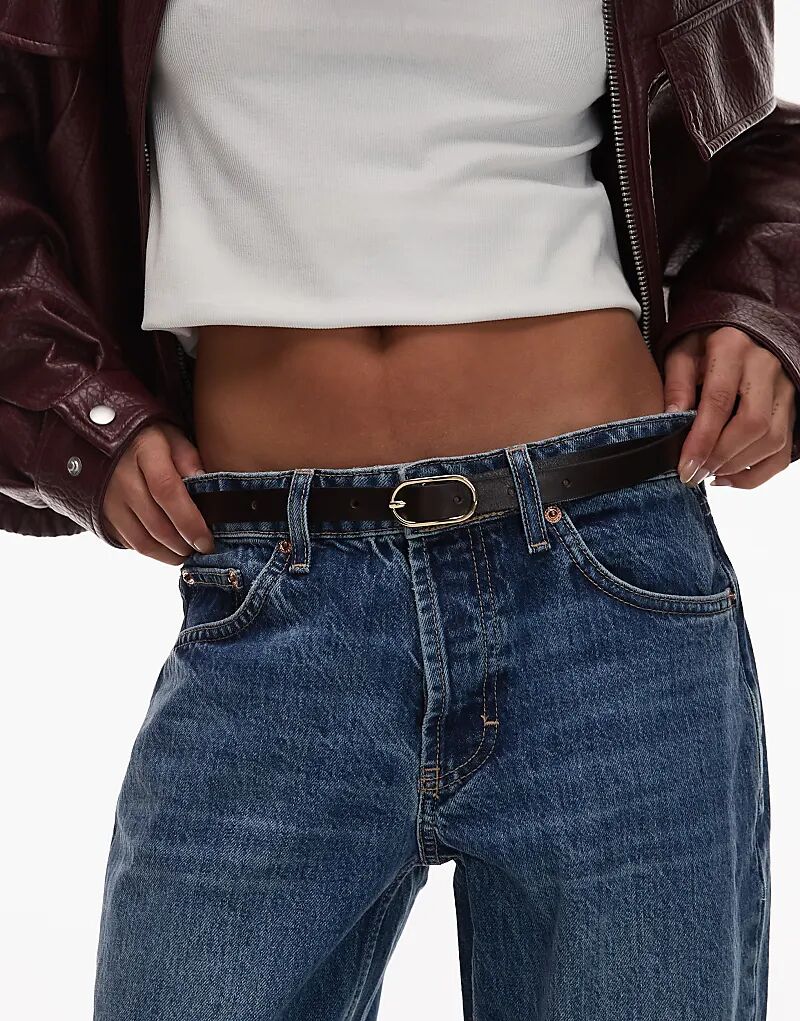 & Other Stories тонкий ремень из натуральной кожи с золотой пряжкой коричневого цвета
& Other Stories тонкий ремень из натуральной кожи с золотой пряжкой коричневого цвета