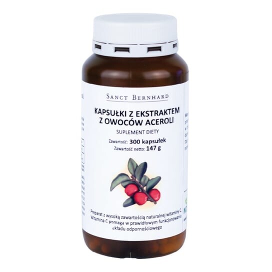 Экстракт ацеролы (300 капсул) Kräuterhaus Sanct Bernhard KG
Экстракт ацеролы (300 капсул) Kräuterhaus Sanct Bernhard KG