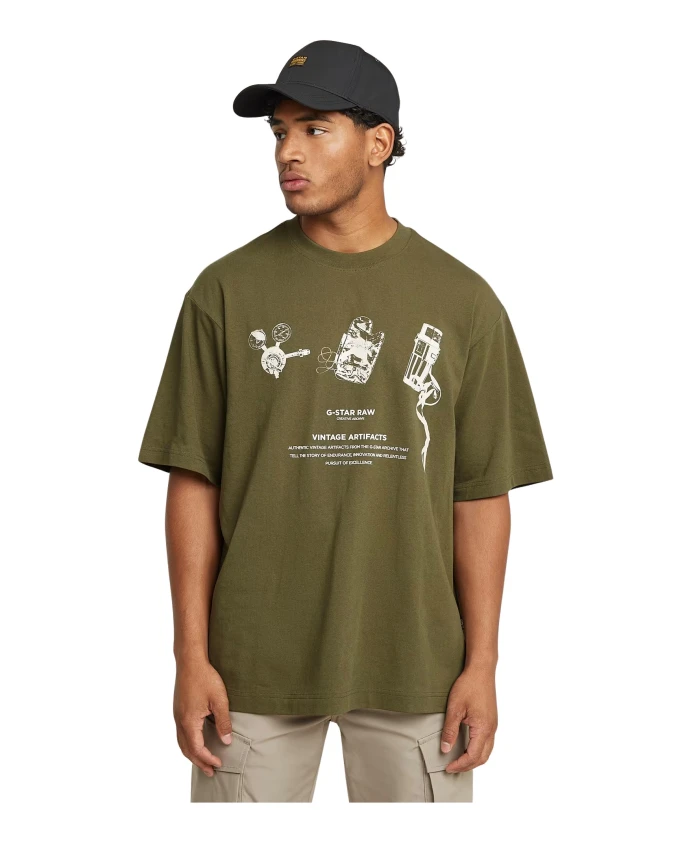 Архивная футболка свободного кроя G-Star, зеленый
Архивная футболка свободного кроя G-Star, зеленый