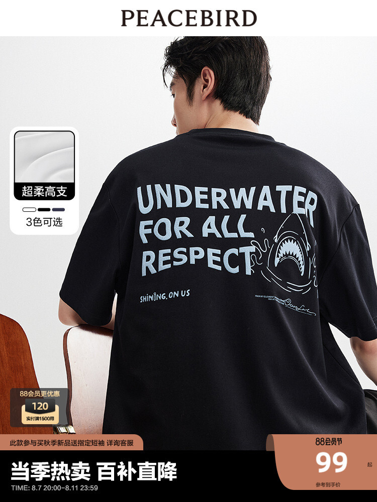 Футболка мужская Peacebird с принтом, черный
Футболка мужская Peacebird с принтом, черный