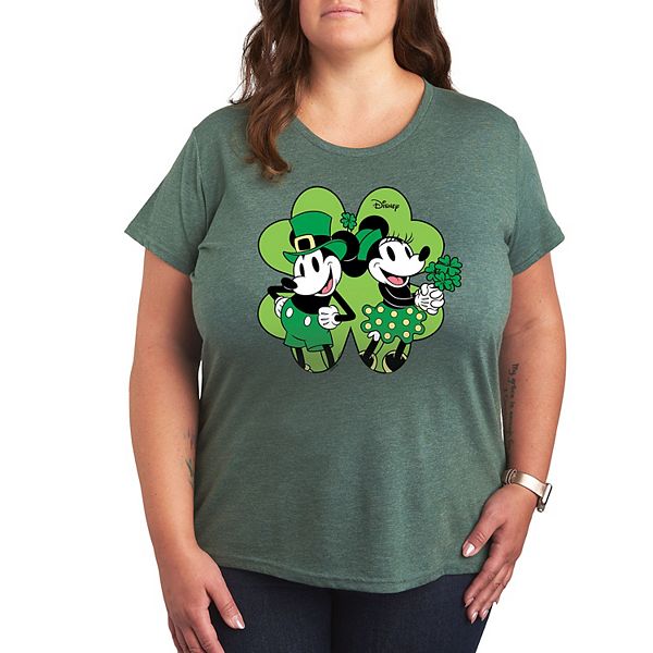 Футболка с принтом Mickey & Minnie Mouse и трилистником Disney, Heather Green
Футболка с принтом Mickey & Minnie Mouse и трилистником Disney, Heather Green