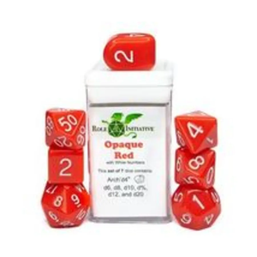 Набор Poly — непрозрачный красный с белым и Arch'd4 (7), Game Dice - Opaque (Role 4 Initiative)
Набор Poly — непрозрачный красный с белым и Arch'd4 (7), Game Dice - Opaque (Role 4 Initiative)