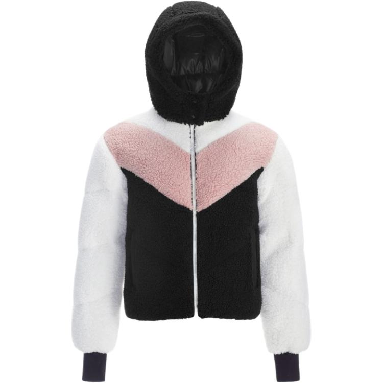 Пуховик женский Moose Knuckles, слоновая кость/розовый/черный
Пуховик женский Moose Knuckles, слоновая кость/розовый/черный