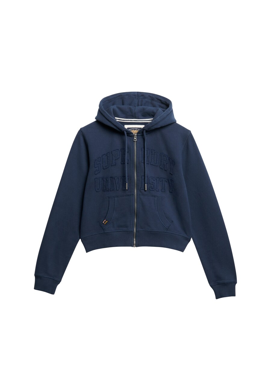 Худи с капюшоном на молнии Superdry, marine blue 
Худи с капюшоном на молнии Superdry, marine blue