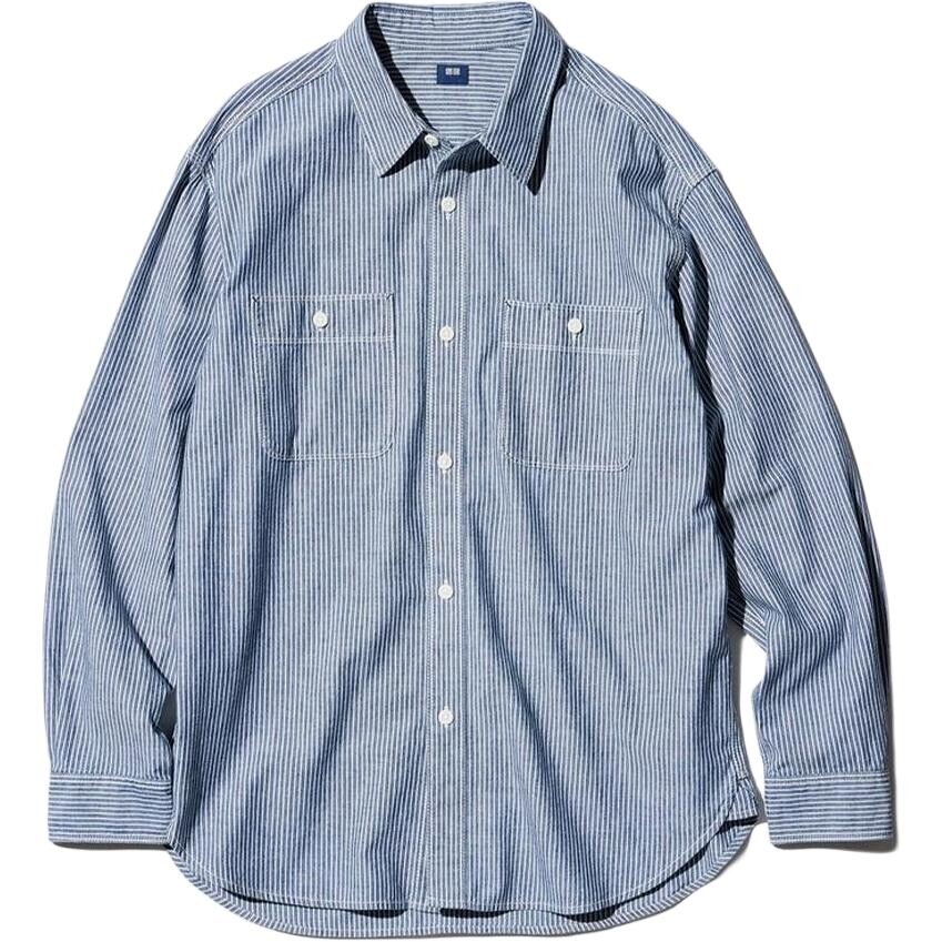 Рубашка мужская королевского синего цвета Uniqlo, синий
Рубашка мужская королевского синего цвета Uniqlo, синий