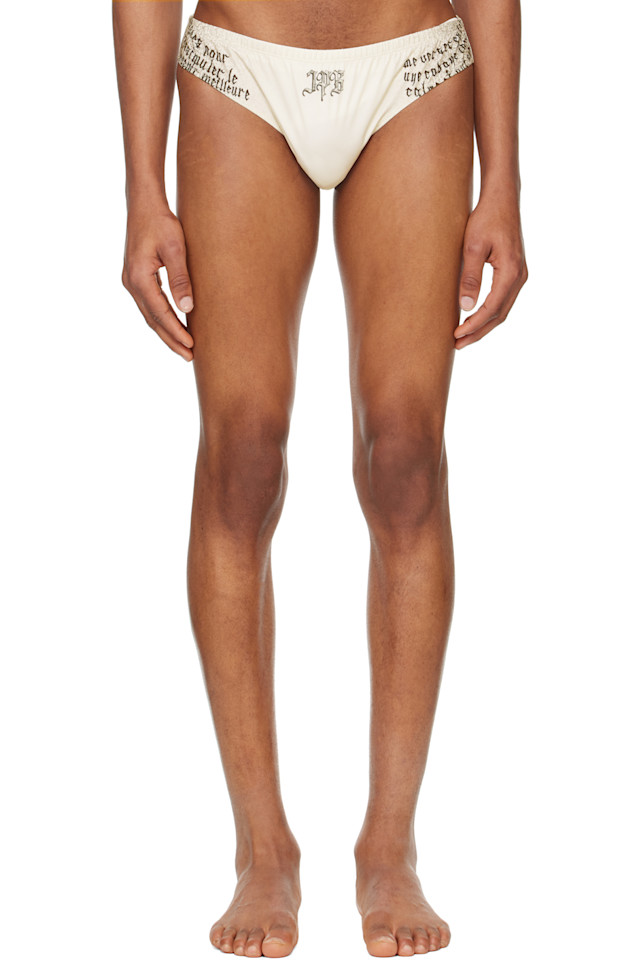 Плавки с тату-крыльями Jean Paul Gaultier, экрю
Плавки с тату-крыльями Jean Paul Gaultier, экрю