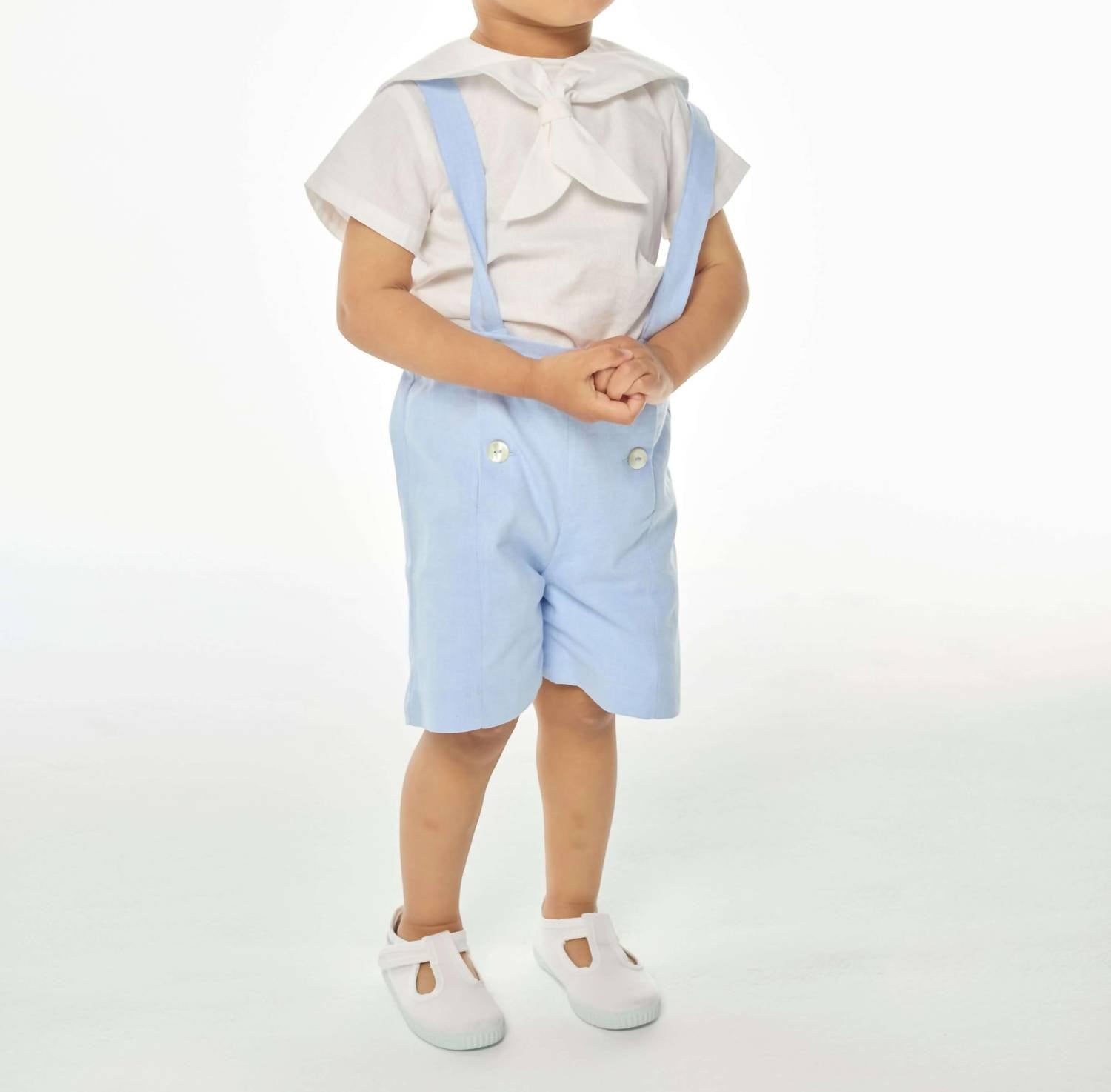 Детская рубашка с матросским воротником в белом цвете Kidiwi
Детская рубашка с матросским воротником в белом цвете Kidiwi