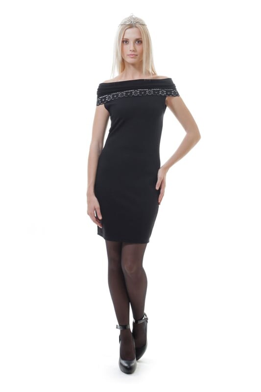 Мини-Платье облегающее плечи Conquista, черный
Мини-Платье облегающее плечи Conquista, черный