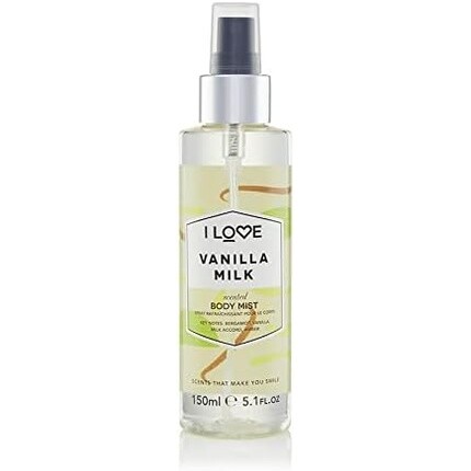 I Love Signature Vanilla Milk, стойкий, быстросохнущий, нелипкий спрей для тела для нее, 150 мл, I Love Cosmetics
I Love Signature Vanilla Milk, стойкий, быстросохнущий, нелипкий спрей для тела для нее, 150 мл, I Love Cosmetics