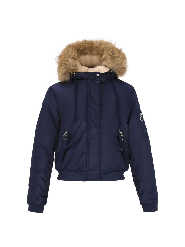 MyMo Женская куртка-блузон темно-синего цвета
MyMo Женская куртка-блузон темно-синего цвета