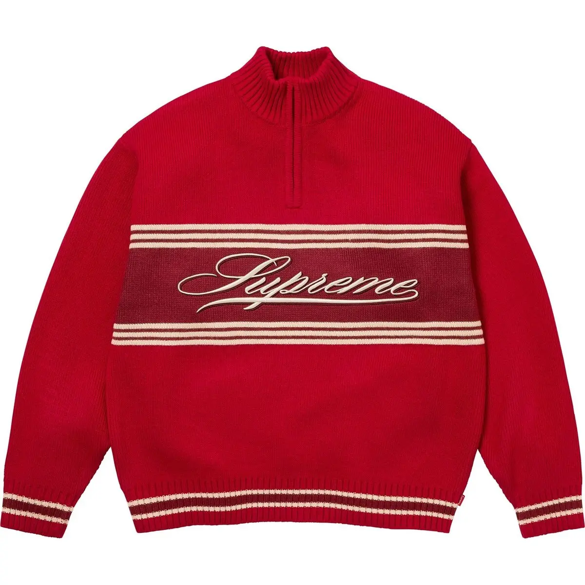 FW25 Script Stripe Half Zip Sweater Unisex Supreme, красный
FW25 Script Stripe Half Zip Sweater Unisex Supreme, красный
