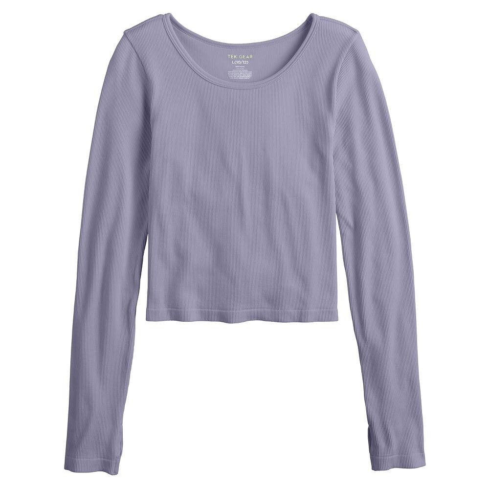 Модный бесшовный топ в рубчик с длинными рукавами Tek Gear для девочек 7–20 лет, цвет Fey Purple
Модный бесшовный топ в рубчик с длинными рукавами Tek Gear для девочек 7–20 лет, цвет Fey Purple