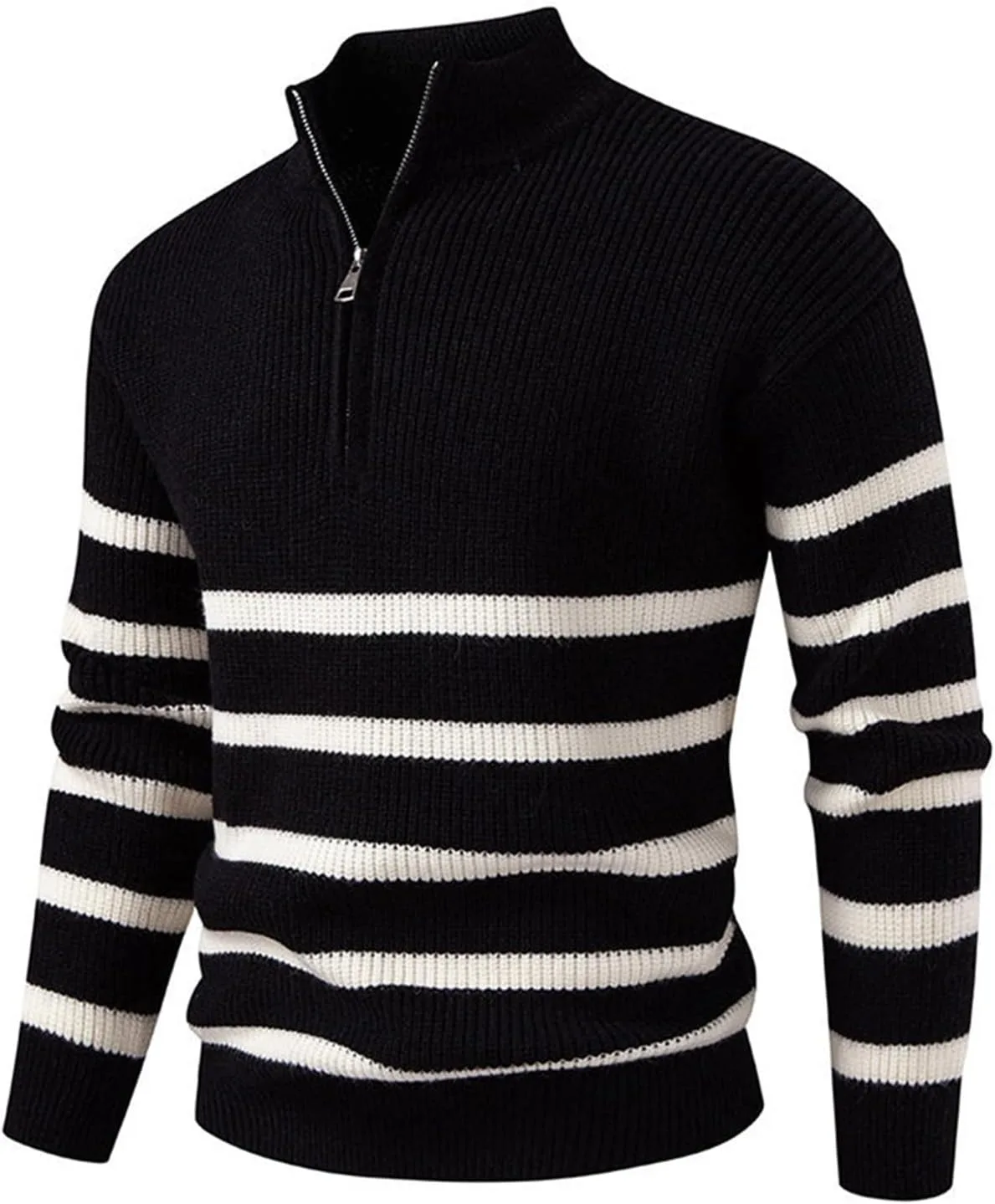 Мужской свитер RTRDE с длинным рукавом, в полоску, с высоким воротом, приталенный, вязаный
Мужской свитер RTRDE с длинным рукавом, в полоску, с высоким воротом, приталенный, вязаный