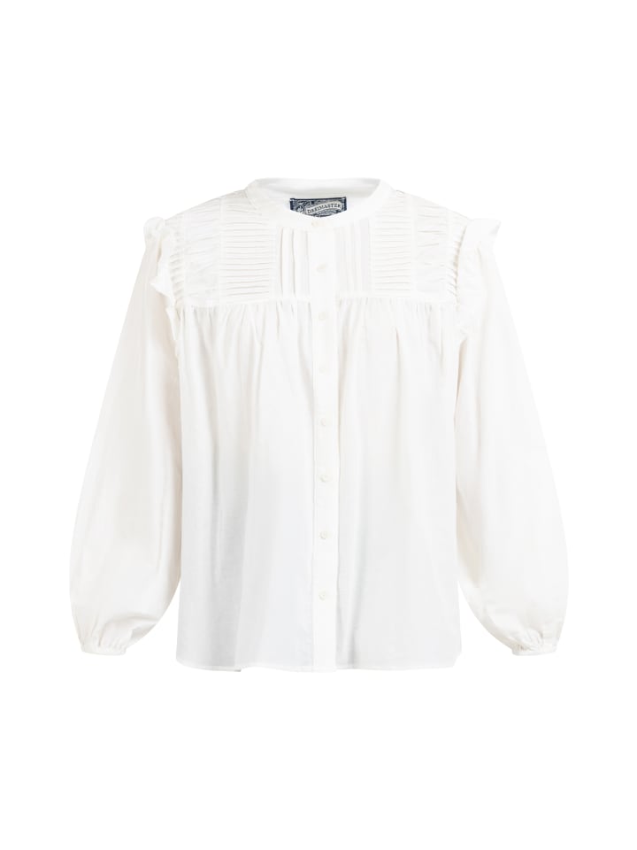 DreiMaster Женская шерстяная блузка с длинными рукавами белого цвета
DreiMaster Женская шерстяная блузка с длинными рукавами белого цвета