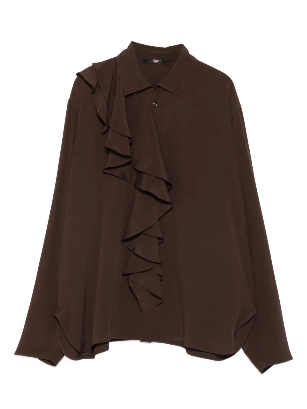 Топ с оборками Seventy, коричневый
Топ с оборками Seventy, коричневый