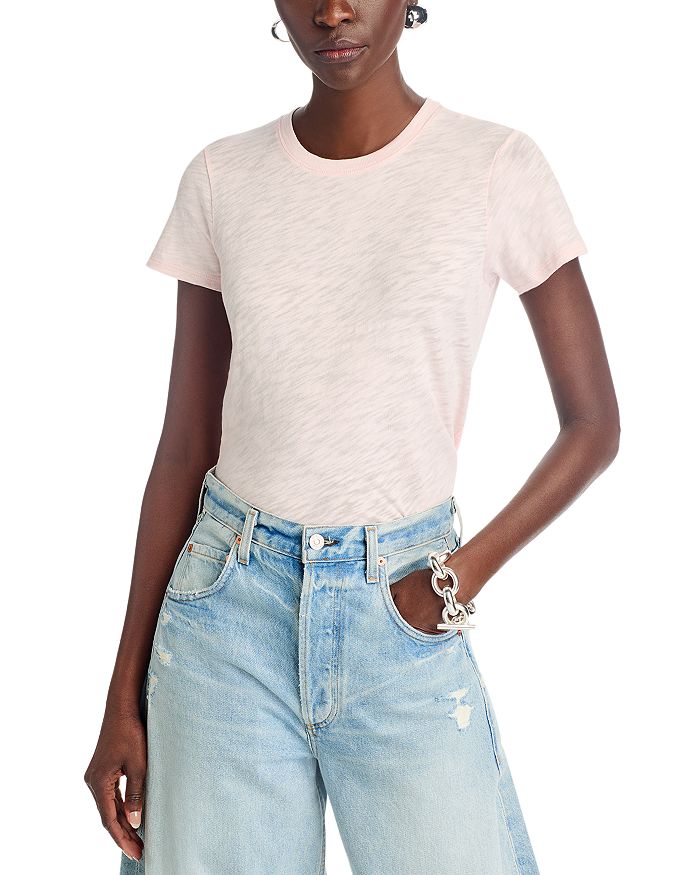 Футболка с круглым вырезом Anthony Thomas Melillo Schoolboy ATM, розовый 
Футболка с круглым вырезом Anthony Thomas Melillo Schoolboy ATM, розовый