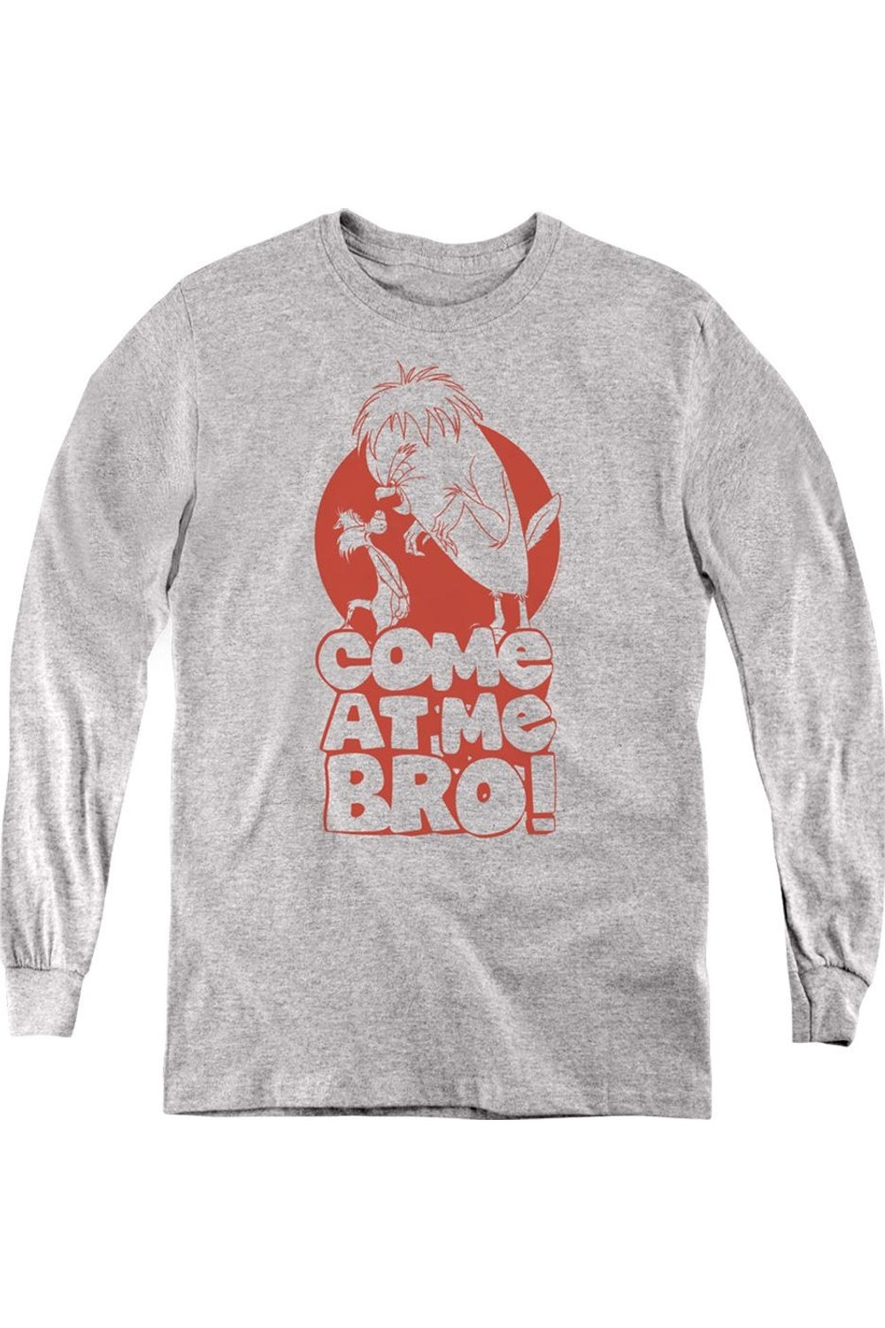 Молодежная толстовка с длинным рукавом Looney Tunes "Ну давай" Gildan, Athletic Heather
Молодежная толстовка с длинным рукавом Looney Tunes "Ну давай" Gildan, Athletic Heather