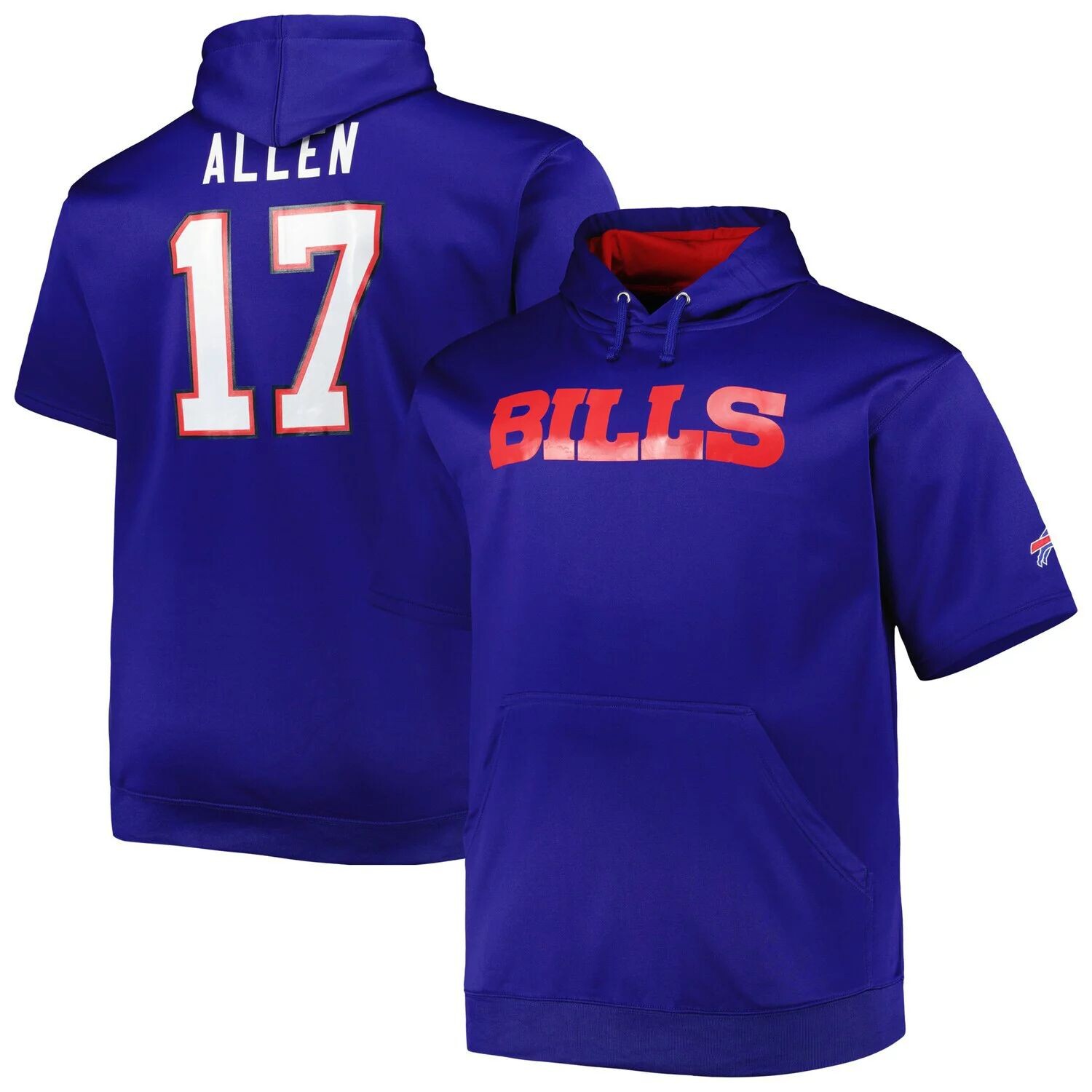 Мужской пуловер с короткими рукавами Josh Allen Royal Buffalo Bills Big & Tall, толстовка с капюшоном Fanatics
Мужской пуловер с короткими рукавами Josh Allen Royal Buffalo Bills Big & Tall, толстовка с капюшоном Fanatics