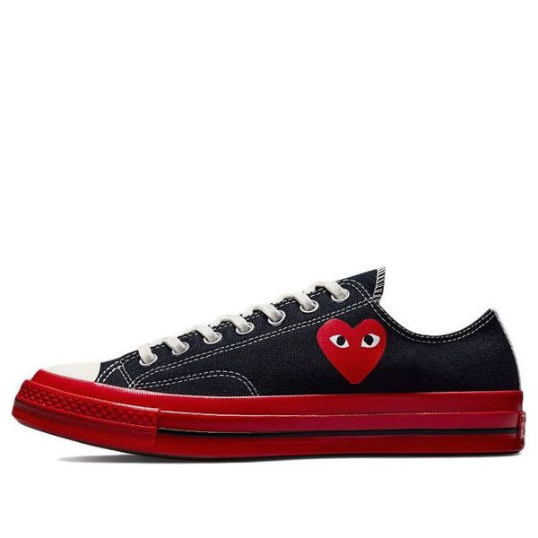 Кроссовки x comme des garcons play chuck 70 low 'black red' Converse, черный
Кроссовки x comme des garcons play chuck 70 low 'black red' Converse, черный