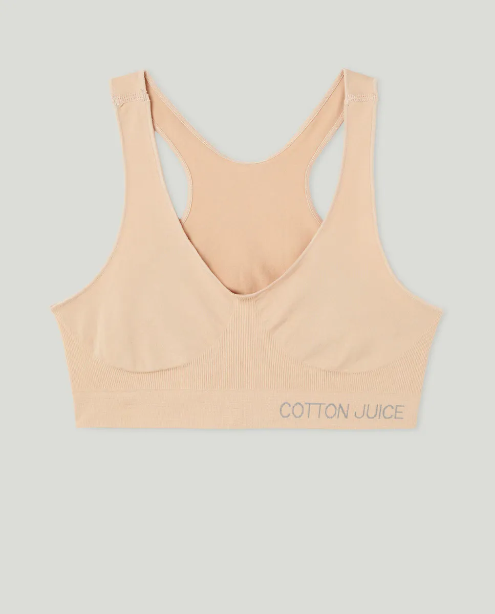 Бесшовный топ для девочки Cotton Juice, бежевый
Бесшовный топ для девочки Cotton Juice, бежевый