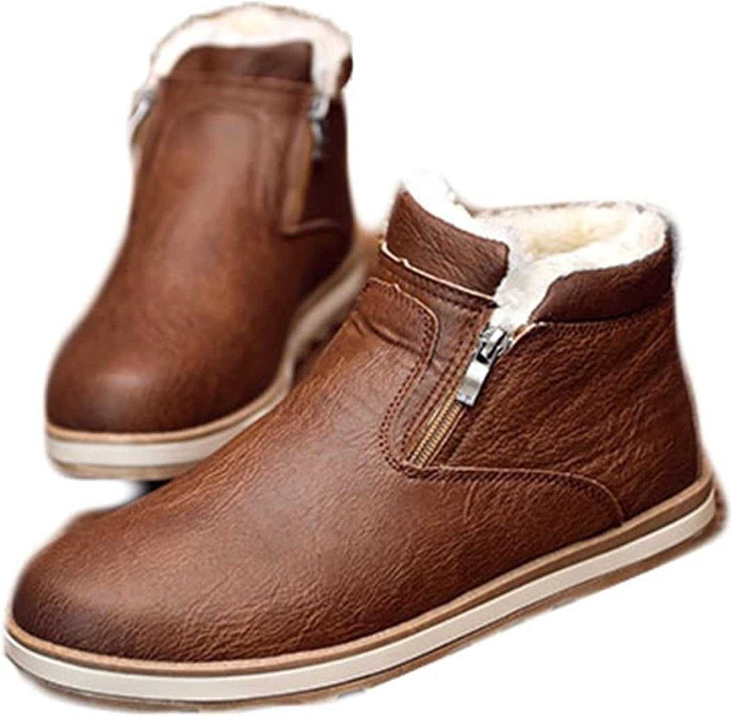 Мужские зимние ботинки Yiozoi, утепленные ботинки для улицы, повседневной носки, удобные высокие, с двойной молнией, ветронепроницаемые кожаные туфли, коричневый
Мужские зимние ботинки Yiozoi, утепленные ботинки для улицы, повседневной носки, удобные высокие, с двойной молнией, ветронепроницаемые кожаные туфли, коричневый