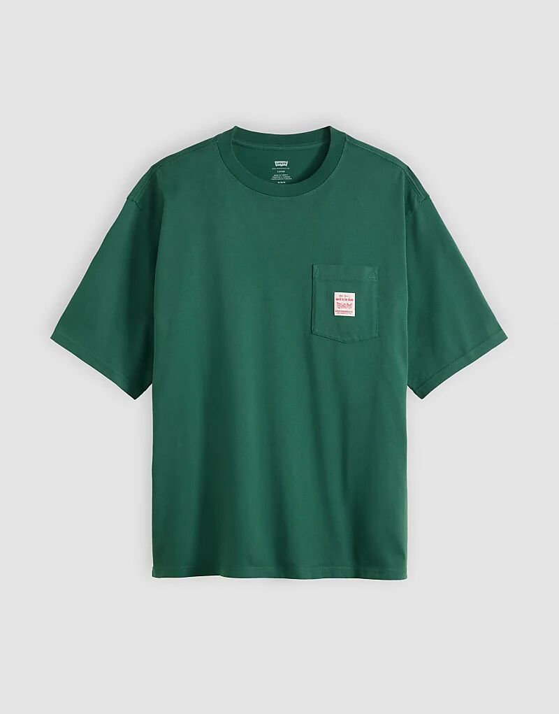Футболка свободного кроя с логотипом и карманом Levi's Workwear Capsule темно-зеленого цвета
Футболка свободного кроя с логотипом и карманом Levi's Workwear Capsule темно-зеленого цвета