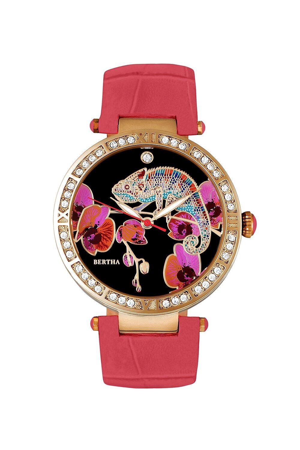 Часы Camilla с кожаным ремешком из перламутра Bertha, нюд
Часы Camilla с кожаным ремешком из перламутра Bertha, нюд