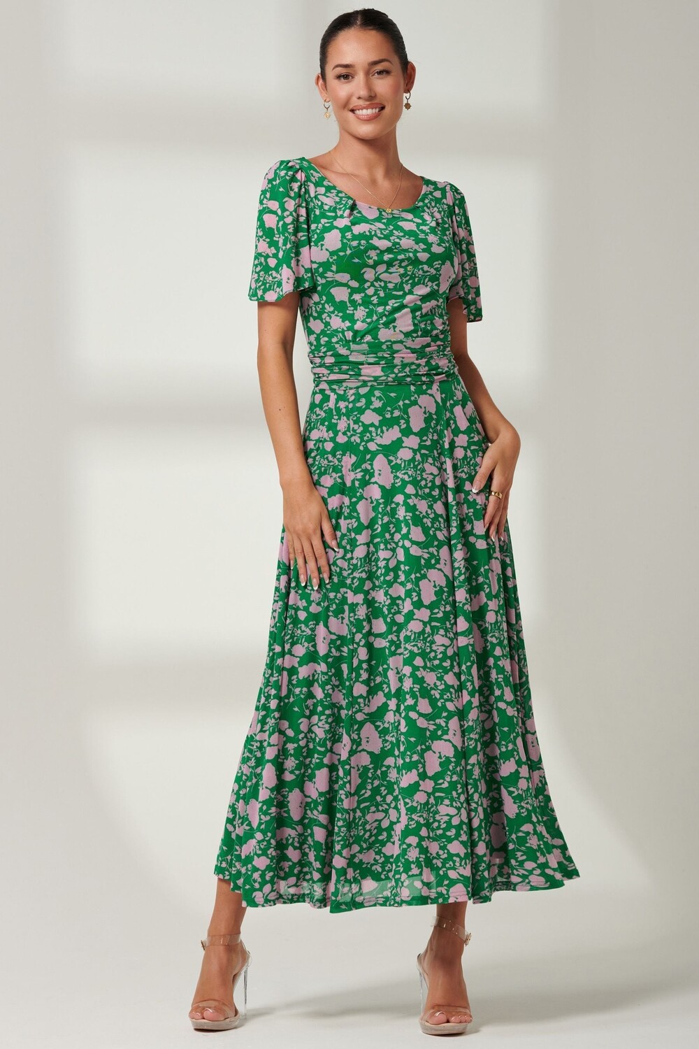 Сетчатое платье макси Paityn с рукавами ангела Jolie Moi, зеленый
Сетчатое платье макси Paityn с рукавами ангела Jolie Moi, зеленый