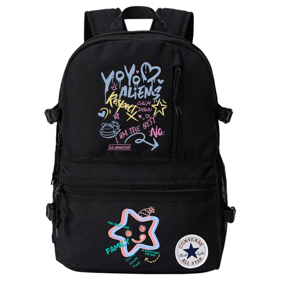 Converse Полиэстеровый рюкзак среднего размера унисекс черный, Black
Converse Полиэстеровый рюкзак среднего размера унисекс черный, Black