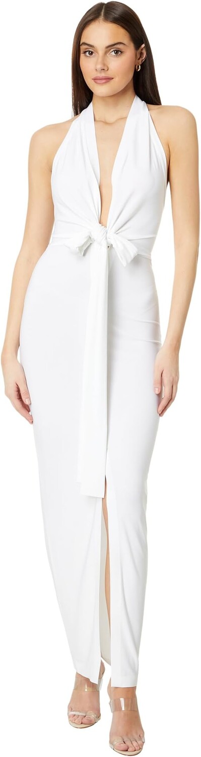 Платье Norma Kamali Tie Front Halter Gown, цвет Snow White
Платье Norma Kamali Tie Front Halter Gown, цвет Snow White