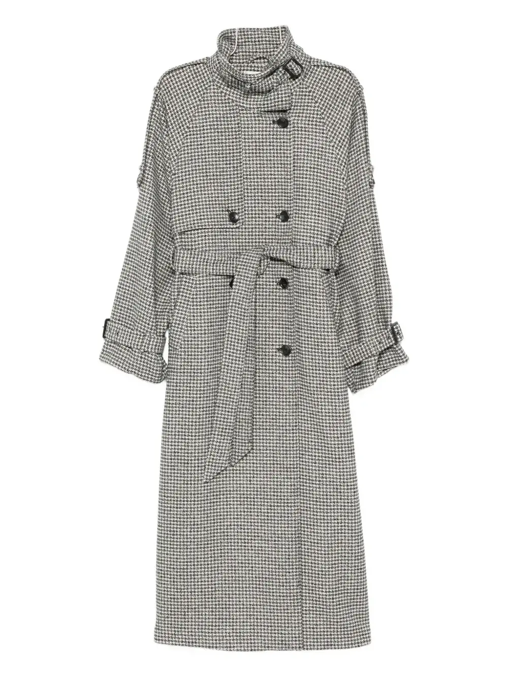 Пальто с поясом в гусиную лапку Gestuz
Пальто с поясом в гусиную лапку Gestuz