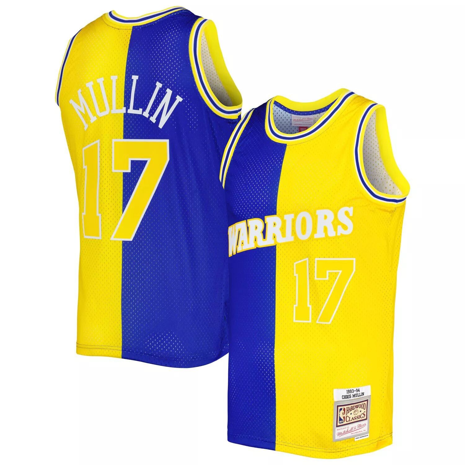 Мужская майка Mitchell & Ness Chris Mullin Royal/Gold Golden State Warriors Hardwood Classics 1993-94 Split Swingman
Мужская майка Mitchell & Ness Chris Mullin Royal/Gold Golden State Warriors Hardwood Classics 1993-94 Split Swingman