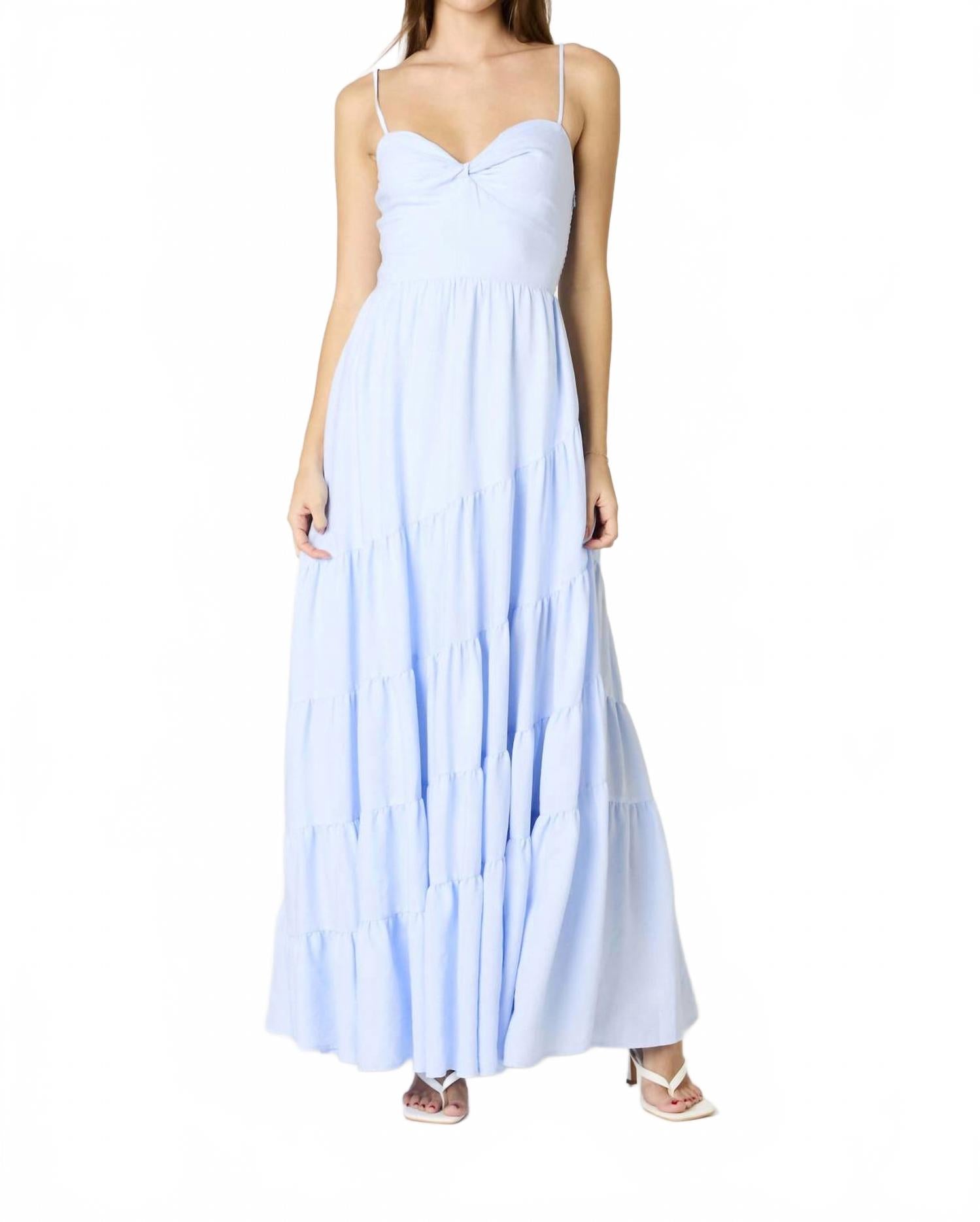 Многослойное длинное платье из шамбре Cotton Candy LA, chambray
Многослойное длинное платье из шамбре Cotton Candy LA, chambray