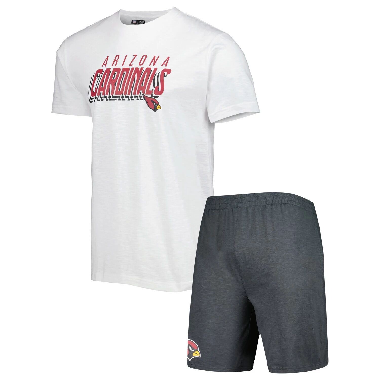Мужская футболка и шорты для сна Concepts Sport Charcoal/White Arizona Cardinals Downfield
Мужская футболка и шорты для сна Concepts Sport Charcoal/White Arizona Cardinals Downfield