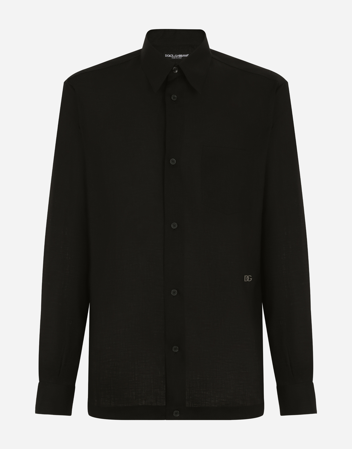 Льняная гавайская рубашка с фурнитурой dg Dolce & Gabbana, черный
Льняная гавайская рубашка с фурнитурой dg Dolce & Gabbana, черный